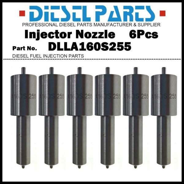 6Pcs Fuel Injector Nozzle 0433271079 DLLA160S255 247290100 for SAME Lamborghini