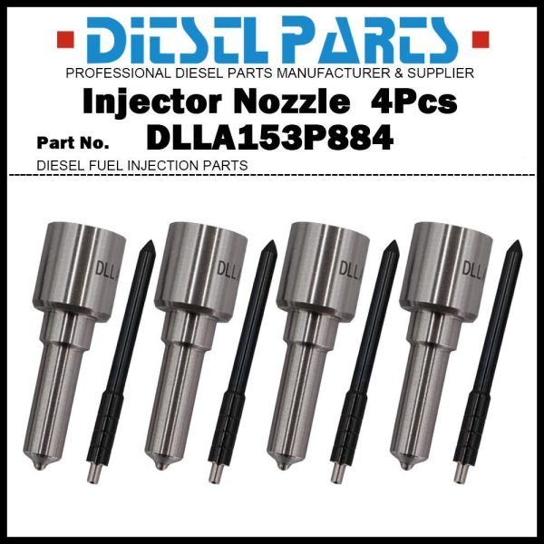 4x Fuel Injector Nozzle DLLA153P884 for ?Ford Transit 2.2 2.4 TDCI 6C1Q-9K546-AC