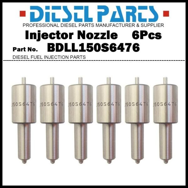 6x Injector Nozzle BDLL150S6476 C5NE9E527C for Ford Tractor 4000 4400 5000 6500
