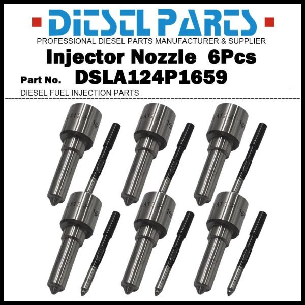 6x Injector Nozzle 0433175470 DSLA124P1659 for 2004-2009 Dodge Ram 2500 3500 5.9