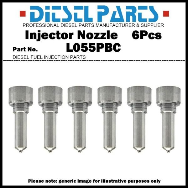 6x Fuel Injector Nozzle L055PBC for NISSAN UD TRUCK GE13 BEBE4D05001 16650-00Z1B