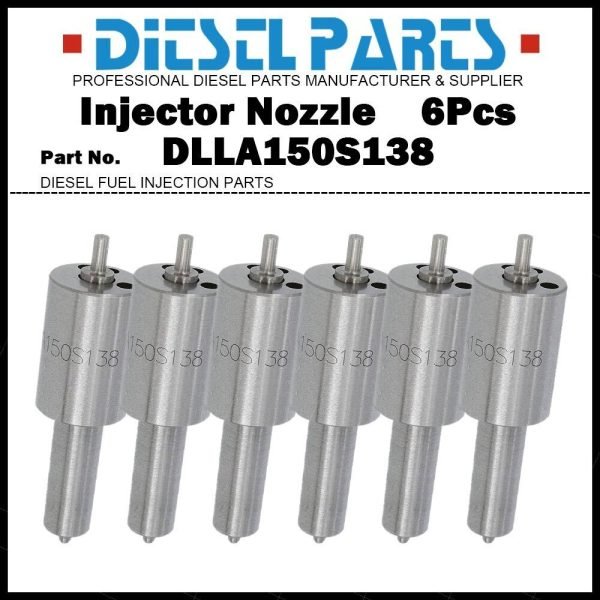 6Pcs Fuel Injector Nozzle 0433271030 DLLA150S138 for Volvo BM5350 TD70B TD70E