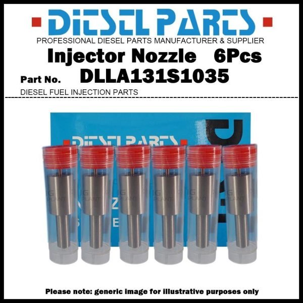 6Pcs Fuel Injector Nozzle DLLA131S1035 0433271486 for Merceds Benz OM442A OM447A