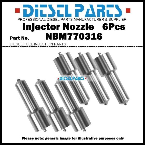 6Pcs Fuel Injector Nozzle NBM770316 114GC39P20 DLLB154X11 for MACK 315 350 Motor