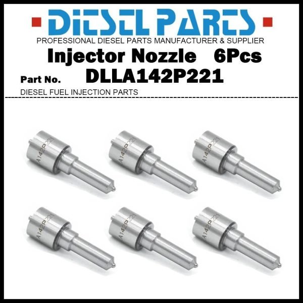 6x Fuel Injector Nozzle DLLA142P221 1304240 for SCANIA 2 3 8.5D 92H 93H T93H 93M