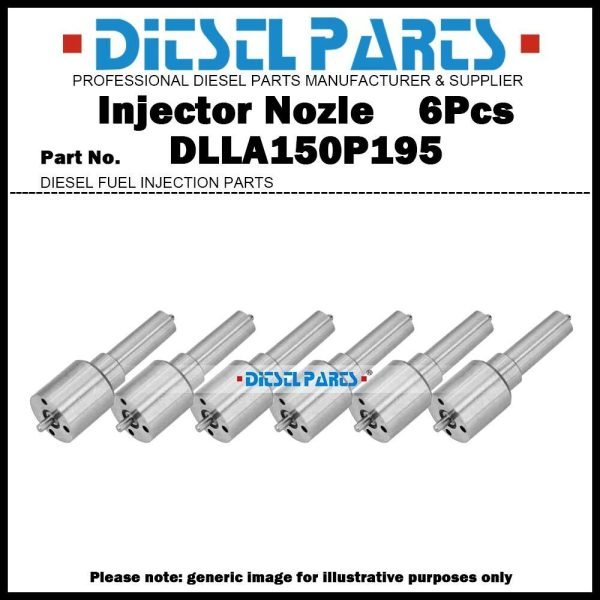 6x Diesel Fuel Injector Nozzle Tips DLLA150P195 F019121195