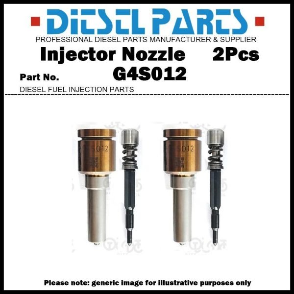 2x Injector Nozzle G4S012 for Mazda 2 CX-3 1.5D / Mazda 3 6 CX-5 2.2D S550-13H50