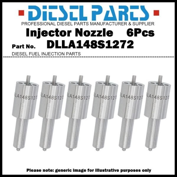 6Pcs Injector Nozzle DLLA148S1272 for VOLVO FH16 D16A470/520 D16B470/520 1556446