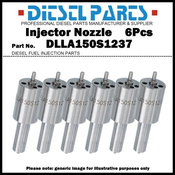 6 Fuel Injector Nozzle DLLA150S1237 0433271656 1257359 for DAF 85 95 11.6D 87-98