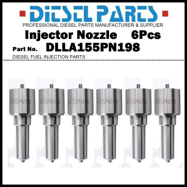 6Pcs Diesel Fuel Injector Nozzle 105017-1980 DLLA155PN198 for Nissan Diesel FE6