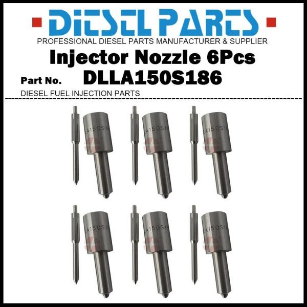 6Pcs Fuel Injector Nozzle DLLA150S186 0433271045 for Mercedes Benz OM346 OM355