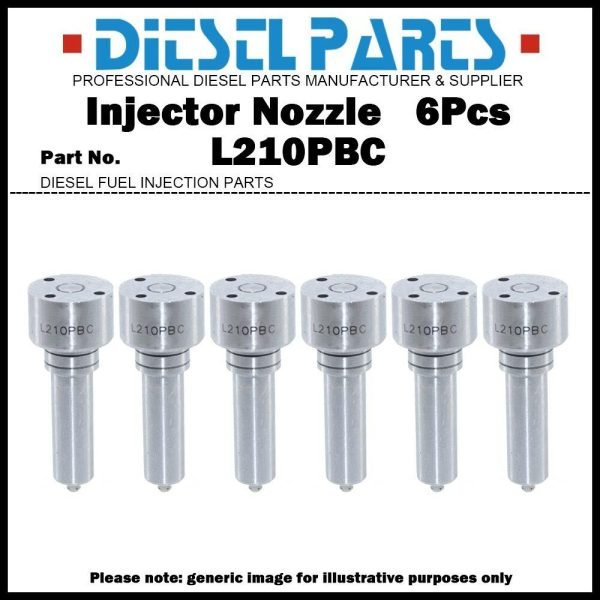 6x Diesel Injector Nozzle L210PBC for VOLVO Renualt Trucks BEBE4D04002 21582096