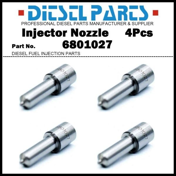 4Pcs Fuel Injector Nozzle 6801027 3637319M1 for Perkins AT4.236 2645K002 4W-2955