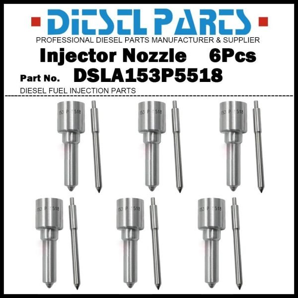 6Pcs Fuel Injector Nozzle Tips DSLA153P5518 for Mercedes Benz Axor 12.0D OM457