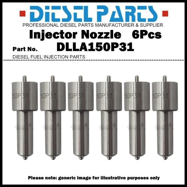 6Pcs Injector Nozzle DLLA150P31 0433171032 for Volvo F12 N12 NL12 12.0D / 468748