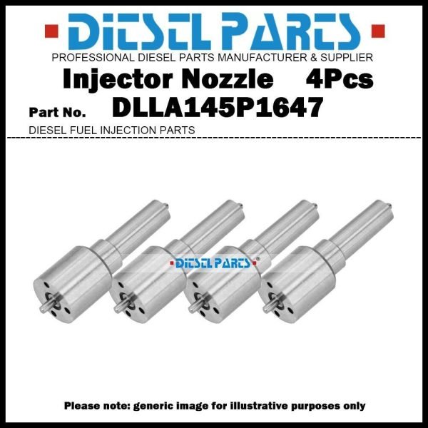 4x Injector Nozzle DLLA145P1647 for 0445110287 15062053F Chrysler Voyager 2.5CRD