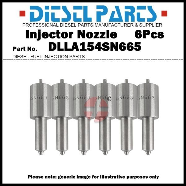 6x Injector Nozzle DLLA154SN665 for ISUZU GIGA 8PC1 10PC1 12PC1 8PE1 10PE1 12PE1