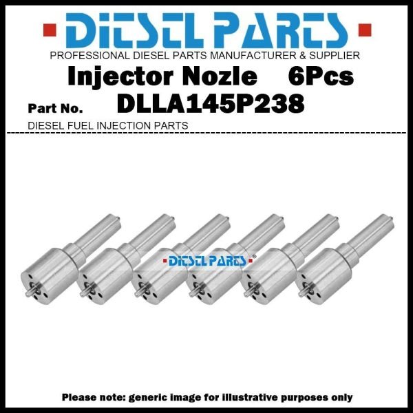 6x Diesel Fuel Injector Nozzle Tips DLLA145P238