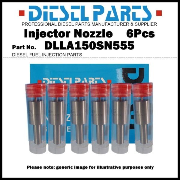 6Pcs Fuel Injector Nozzle 105015-5550 DLLA150SN555 for HINO 500 700 Ranger EK100