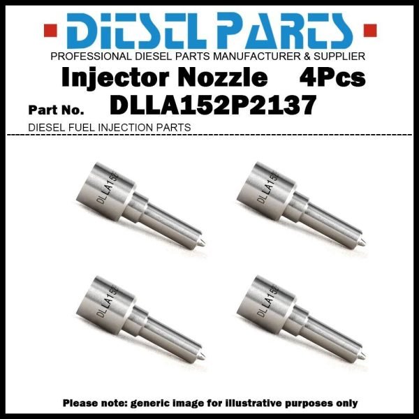 4 Fuel Injector Nozzle DLLA152P2137 for Ford Fiesta 1.6D AV2Q9F593BA AV6Q9F593BA