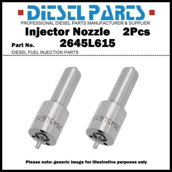2Pcs Fuel Injector Nozzle 2645L615 for Perkins 1004-4T 1004.40T 1006-6T 2645L017