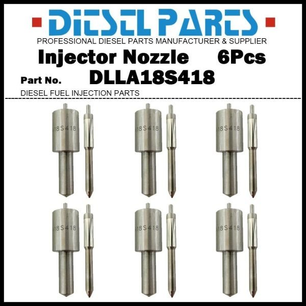 6Pcs Fuel Injector Nozzle DLL18S418 0433270121 DLLA18S418 for Renault MAN COUCH