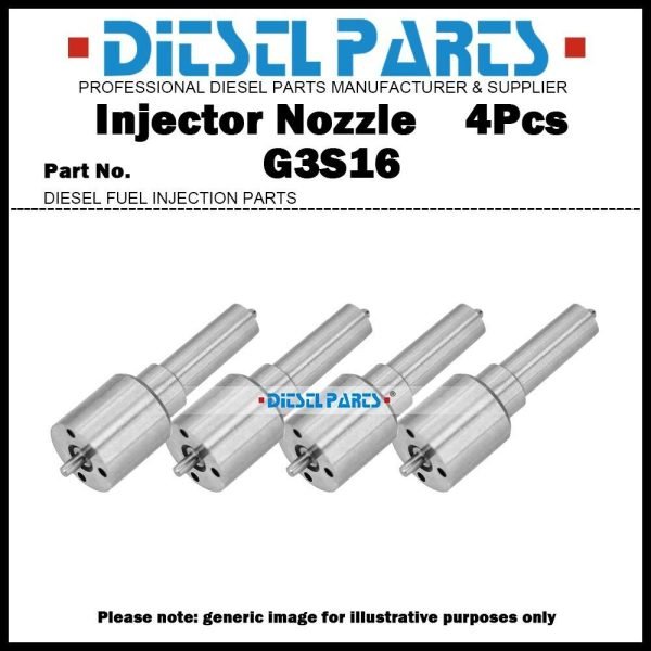 4Pcs Injector Nozzle G3S16 for Caterpillar C4.4 324E 329E 295050-0331 342-5761