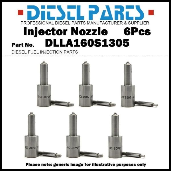 6x Injector Nozzle DLLA160S1305 for RENAULT TRUCKS Magnum Major 12.0D 385/420TI