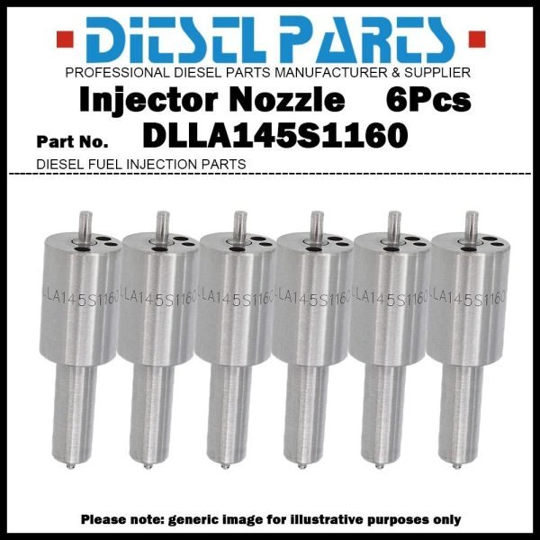 6x Fuel Injector Nozzle DLLA145S1160 0433271703 1207731 for DAF 95 11.6D 1987-93