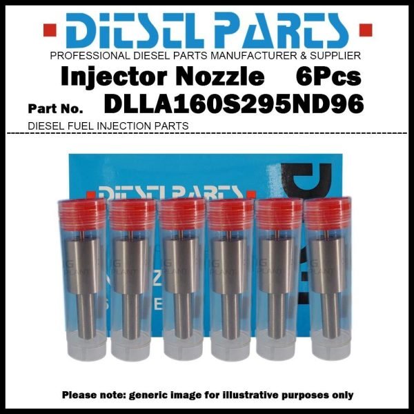 6Pcs Fuel Injector Nozzle Tips DLLA160S295ND96 for Mitsubishi Fuso Bus 6D14 6D15