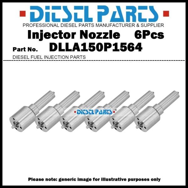 6x Injector Nozzle DLLA150P1564 for Renault Midlum Volvo FE FL Truck 0445120064