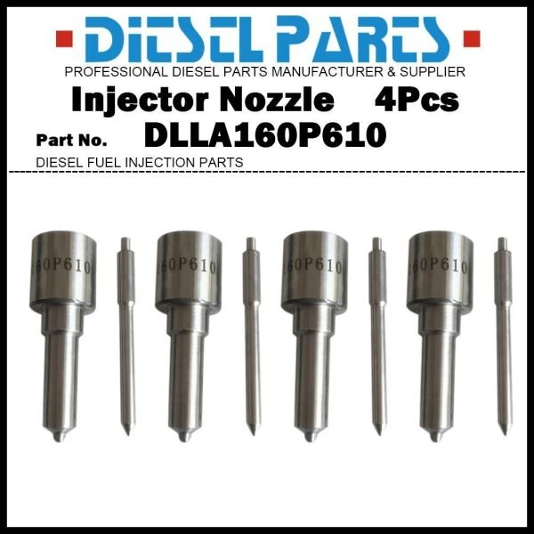 4x Injector Nozzle DLLA160P610 093400-6100 for Mitsubishi Fuso Canter 4D33 4D34