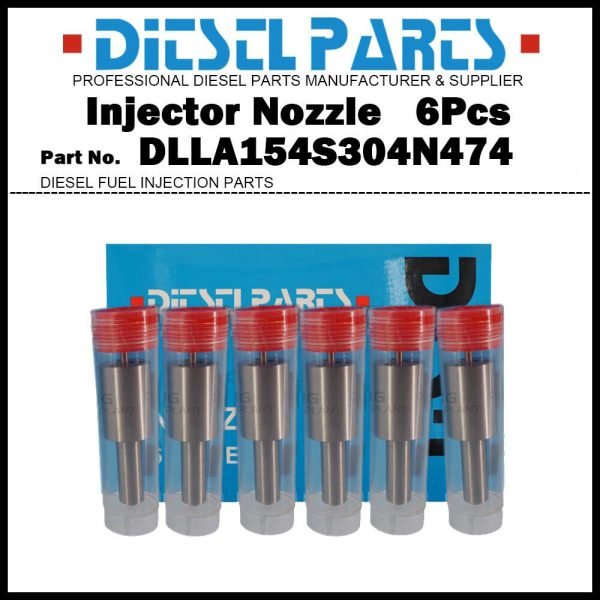 6x Fuel Injector Nozzle DLLA154S304N474 for ISUZU N F Series 4BC2 6BD1 6BG1 4BD1