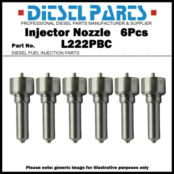 6x Fuel Injector Nozzle L222PBC fit Volvo FH12 FM12 D12D 12.1d 20440388 20363749
