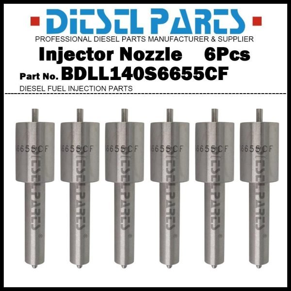 6Pcs Injector Nozzle DLL140S64F BDLL140S6655 for Allis Chalmers 5040 5045 5050