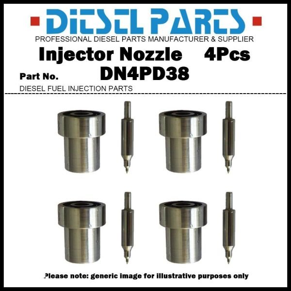 4x Diesel Fuel Injector Nozzle DN4PD38 093400-5380 for Daihatsu Charade CL CL-T