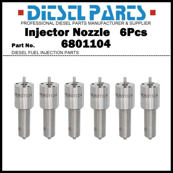 6x Injector Nozzle 6801104 3637148M1 for Massey Ferguson 299 650 3125 3140 3635