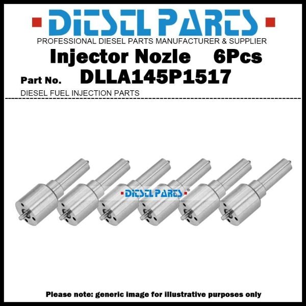 6x Injector Nozzle 0433171937 DLLA145P1517 for Iveco Stralis Trakker 12.9/13.0D