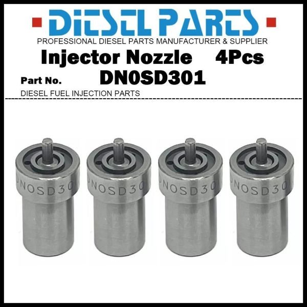 4Pcs Injector Nozzle DN0SD301 for Renault Master Trafic Fiat Ducato Dakota 2.5D