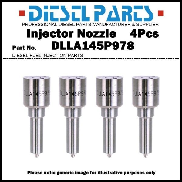 4x Injector Nozzle DLLA145P978 for Jeep Cherokee KJ 2.8 CRD 0445110059 5066820AA