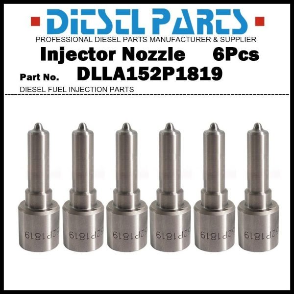 6Pcs Fuel Injector Nozzle DLLA152P1819 for Weichai WD10 0445120224 612600080618