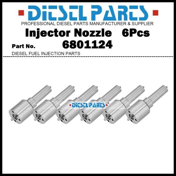 6x Injector Nozzle 6801124 3919312 for CUMMINS 6BT 5.9L Komatsu PC150-5 6760419
