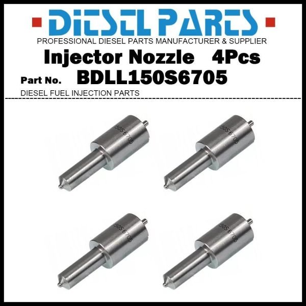 4Pcs Injector Nozzle BDLL150S6705 1447227M1 2645C609 for Perkins A4.236 2645666
