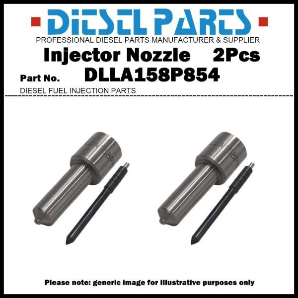 2Pcs Injector Nozzle DLLA158P854 for ISUZU NPR NQR NRR FRR 4HK1 6HK1 095000-5471