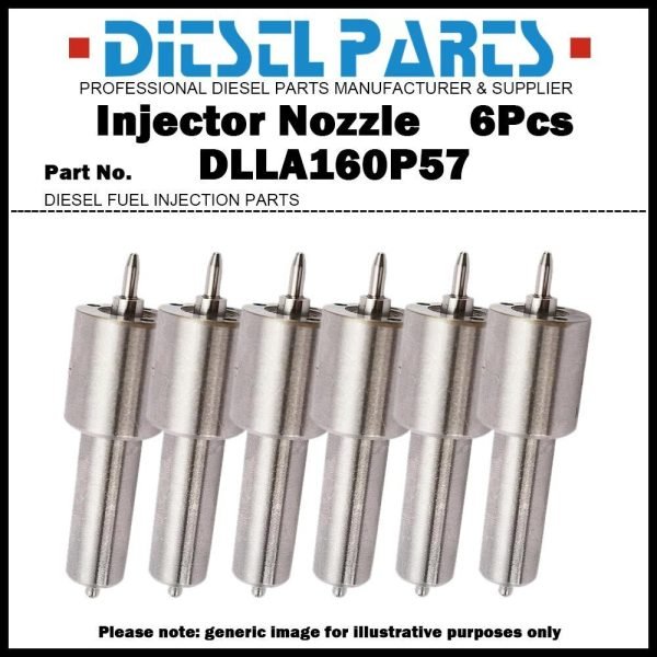 6x Injector Nozzle 0433171057 DLLA160P57 for MACK EM6-237 / EM6-250R / EM6-250?