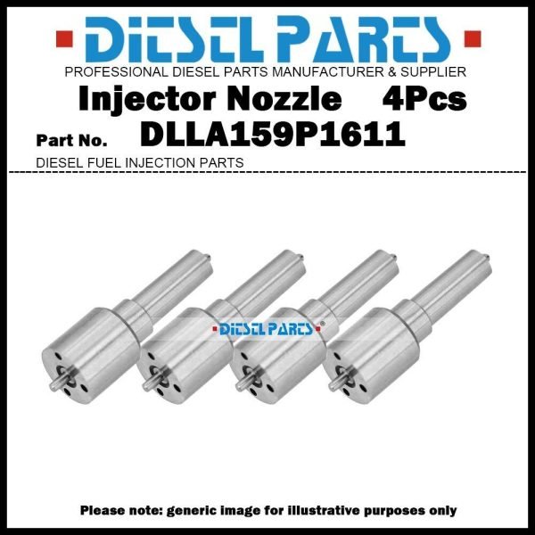 4x Injector Nozzle DLLA159P1611 for 07?-10 CHEVY GMC DURAMAX 6.6d LMM 0986435520