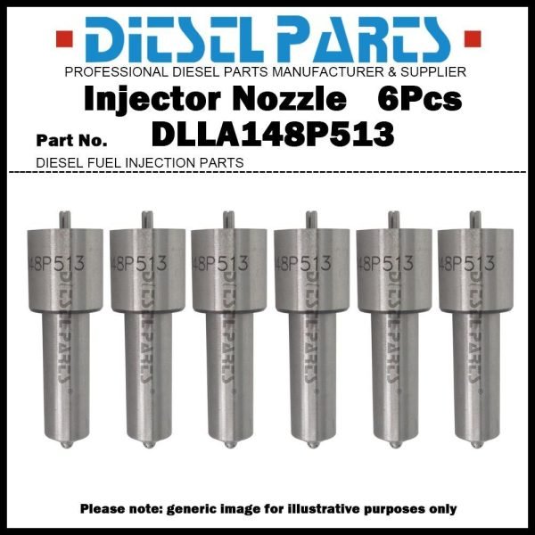 6Pcs Fuel Injector Nozzle DLLA148P513 for Renault Kerax Maxter Premium 340 9.8D