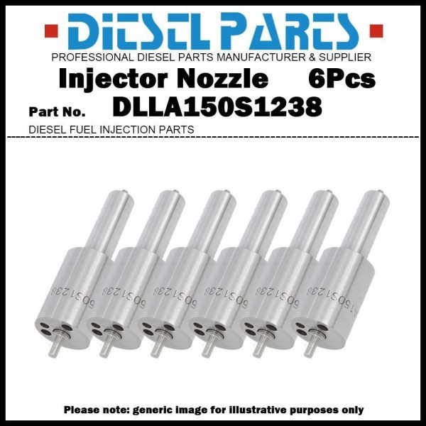 6Pcs Injector Nozzle DLLA150S1238 0433271655 1257360 for DAF 85 95 11.6D 1249239