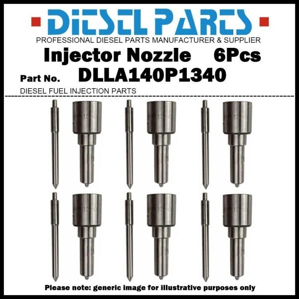 6x Injector Nozzle DLLA140P1340 for Cummins 6CT 8.3L 0432191300 3966818 3802238