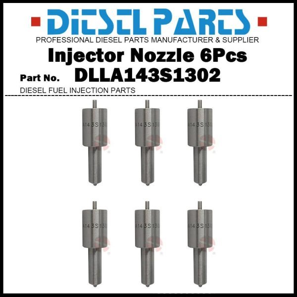 6Pcs Fuel Injector Nozzle DLLA143S1302 0433271616 99434328 fit IVECO NEW HOLLAND